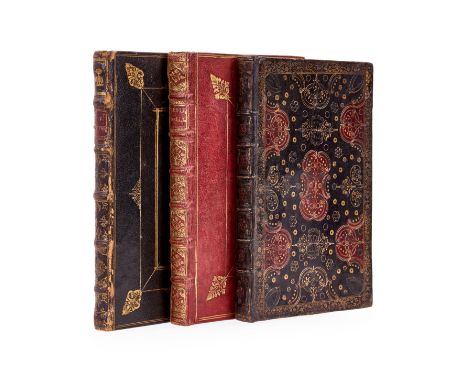 Bindings.- [Allestree (Richard)] The Art of Contentment, third edition, engraved frontispiece and title-vignette of Sheldonia
