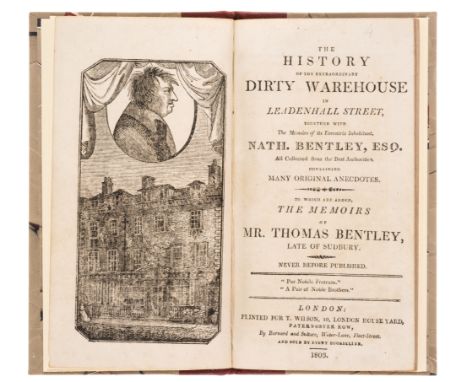 Booksellers.- [Bentley (Nathaniel, "Dirty Dick")] History (The) of the Extraordinary Dirty Warehouse in Leadenhall Street, fi