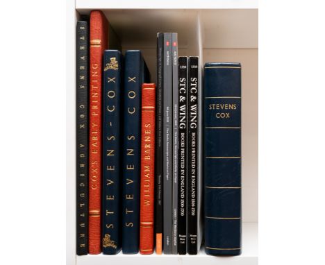 Stevens Cox (James, bookseller).- Maggs Bros. STC &amp; Wing: Books Printed in England 1500-1700 from the library of James St