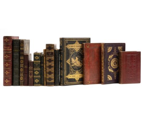 Bindings.- Martialis (Marcus Valerius) Epigrammata, attractive contemporary dark red straight-grain morocco with blind-stampe