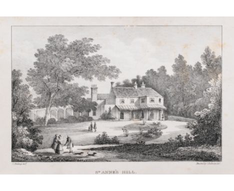 Cunningham (Peter) Saint Anne's Hill; a Poem, third edition, 5 mounted lithographed plates after C.Stirling, most printed by 