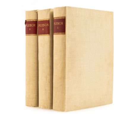 Botany.- Plesch (Arpad) The Magnificent Botanical Library of the Stiftung fur Botanik..., 3 vol., large paper copy interleave