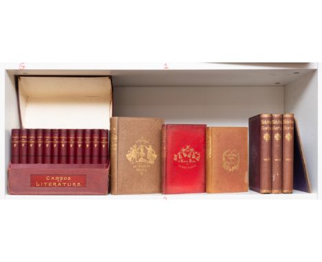 Dickens (Charles) A Christmas Carol, seventh edition, title in red &amp; blue, 4 hand-coloured etched plates by Leech and 4 v