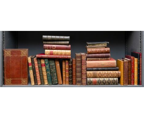 Bindings.- Anthologie des Poètes Françaises du XIXème Siècle, some spotting, bound in handsome panelled tan morocco, gilt, by