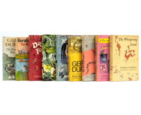 Durrell (Gerald) The Overloaded Ark, a fine copy, 1953; Three Singles to Adventure, second impression, dust-jacket price-clip