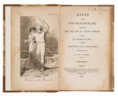 Lamb (Charles [& Mary]) Tales From Shakespear. Designed for the Use of Young Persons, 2 vol., first edition, first issue with