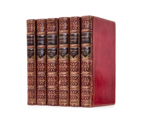 Fielding (Henry) The History of Tom Jones, a Foundling, 6 vol., second edition with Contents in vol.1 extended to c8 recto re