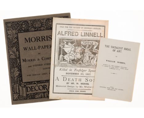 Morris (William) Alfred Linnell Killed in Trafalgar Square, November 20, 1887. A Death Song, 8pp., illustration by Walter Cra