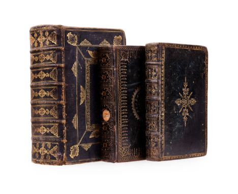 Bindings.- Book of Common Prayer (The), Charles Bill..., 1704 bound with Holy Bible (The), 2 parts in 1, engraved architectur