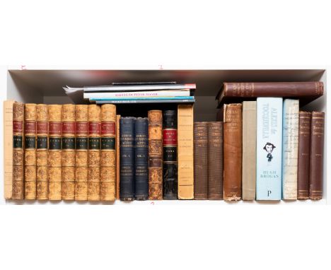 Tocqueville (Alexis de) Oeuvres Complètes, 9 vol., mixed set, vol.3 sixth edition, the rest fourth edition, vol.3 later roan-