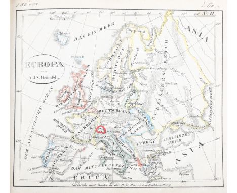 ATLAS. - Adam Ignaz Valentin HEUNISCH. Taschen-Atlas über alle Theile der Erde für den geographischen Unterricht in Knaben un