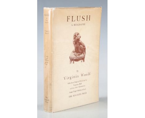 WOOLF, Virginia. Flush. London: Hogarth Press, 1933. First edition, large paper copy, 8vo (214 x 134mm.) Photographic frontis