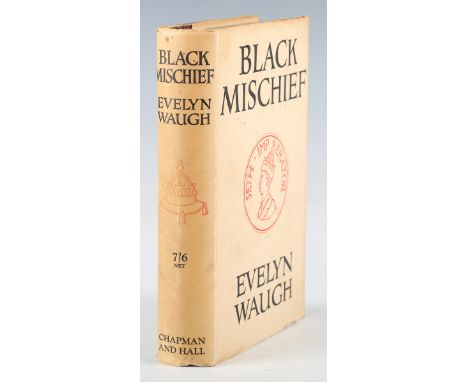 WAUGH, Evelyn. Black Mischief. London: Chapman and Hall, October 1932. First edition, 8vo (186 x 117mm.) Frontispiece map. (M