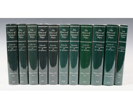 LATHAM, Robert and William MATTHEWS (editors). The Diary of Samuel Pepys. London: G. Bell and Sons Ltd., 1971-1983. 11 vols.,