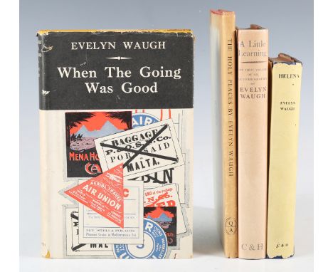 WAUGH, Evelyn. When the Going Was Good. London: Duckworth, 1946. First edition, 8vo (216 x 132mm.) Portrait frontispiece in c