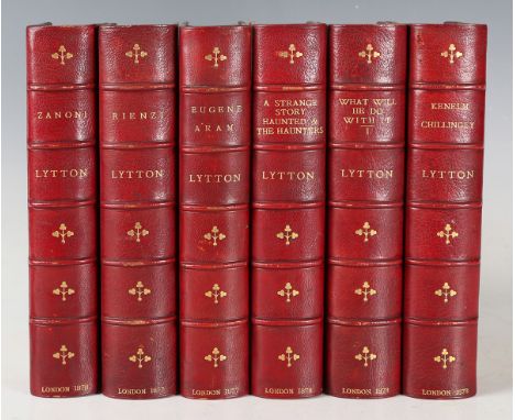 BINDINGS. - Edward George Earle Lytton BULWER-LYTTON. [The Works.] London: George Routledge &amp; Sons, 1877-1878. 26 vols., 