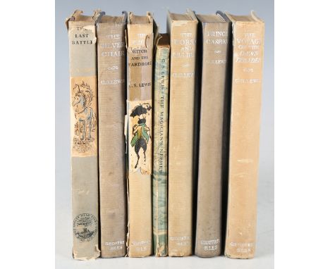 LEWIS, C.S. The Last Battle. London: The Bodley Head, 1956. First edition, first impression, 8vo (196 x 132mm.) Numerous illu