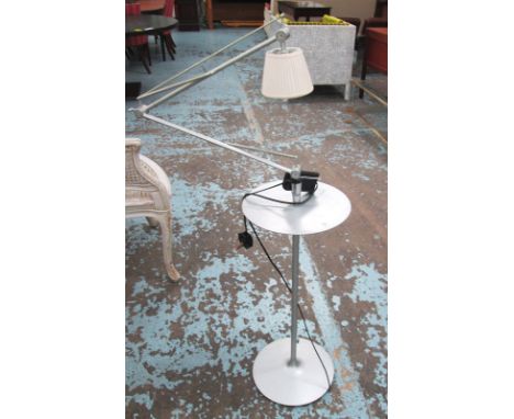 STANDARD LAMP, by Phillip Starck anglepoise style in brushed aluminium finish, 130cm H.