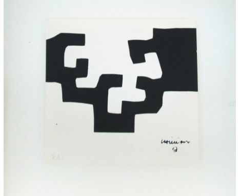 EDUARDO CHILLIDA (Spanish, 1924-2002), 'Abstract', lithograph, printers proof, limited edition 500, signed in the stone and f