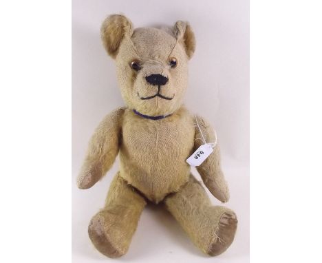 A gold mohair early 20th century teddy bear - 36cm 