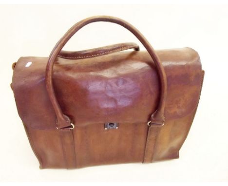 A vintage leather bag 