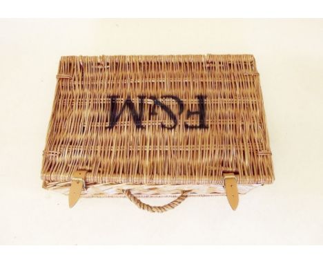 A Fortnum and Mason wicker hamper 