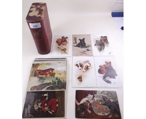Postcards - all animal related and including N.Drummond 'After the Race', Maud West Watson 'Scotch Terrier Puppy', Persis Kir