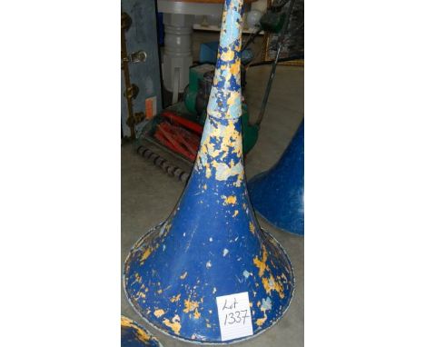 A large 1950's industrial speaker horn.