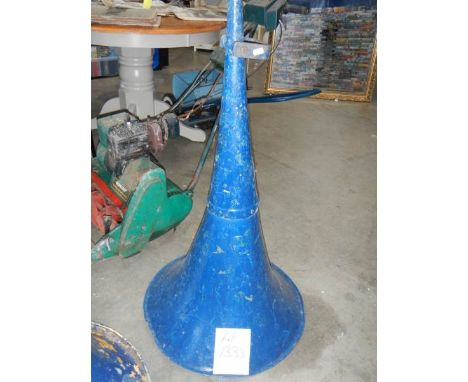A large 1950's industrial speaker horn.