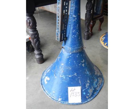 A large 1950's industrial speaker horn.