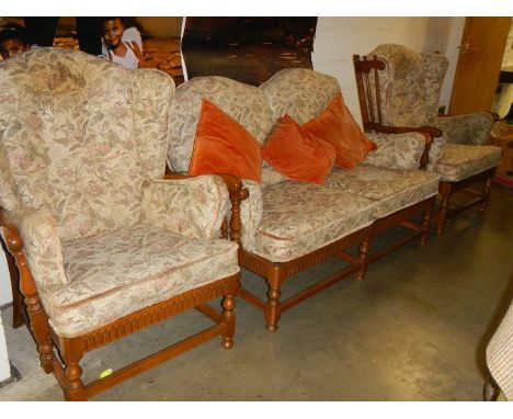 An Ercol three piece suite.