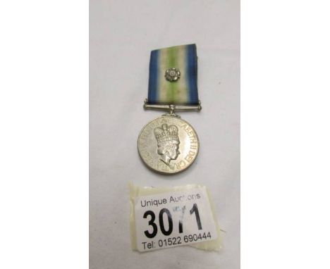 A South Atlantic medal with rosette to:- A E M (R) I  P. A. Finney D155714A, 826 squadron.