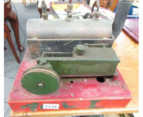 A large scale stationery steam engine.