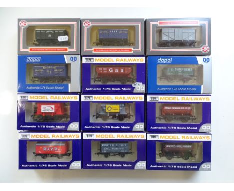 A group of mixed DAPOL wagons to include some limited editions - VG in G/VG boxes (12)