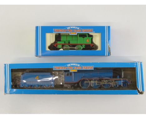 A pair of HORNBY Thomas the Tank Engine steam locomotives comprising R350 'Percy' and R383 'Gordon' - G in F/G boxes (2)