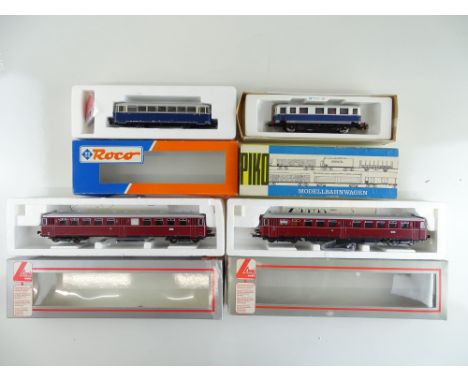 A group of German and Austrian Outline railcars by LIMA, ROCO and PIKO - G/VG in F/G boxes (4)