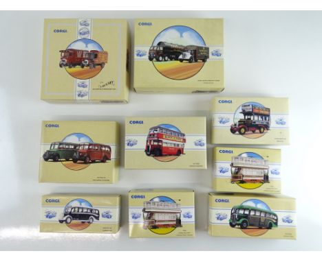 A group of CORGI Classics buses, trams and lorries - VG in G/VG boxes (9)