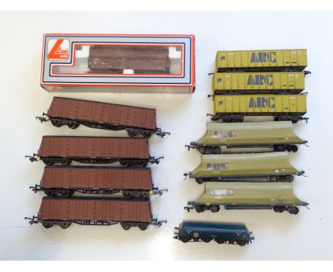 A group of kitbuilt and RTR hopper wagons (one boxed) in ARC and other liveries, together with a kitbuilt diesel brake tender