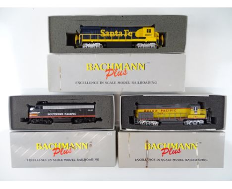 A group of American Outline diesel locomotives by BACHMANN - G/VG in F/G boxes (3)