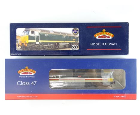 A pair of BACHMANN diesel locos comprising a Class 47 in Intercity Livery and a Class 57 in First Great Western livery - VG i