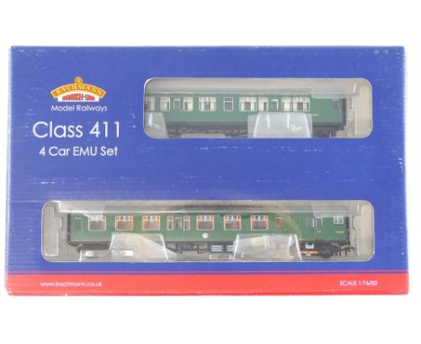 A BACHMANN 31-425A 4-CEP Class 4-Car EMU in BR Southern Region green livery - VG in G/VG box