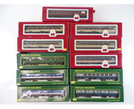 A mixed group of passenger coaches by REPLICA and DAPOL in various liveries - G/VG in Generally G boxes (11)
