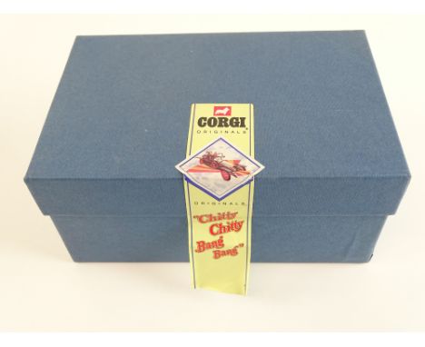 A CORGI 25th Anniversary replica Chitty Chitty Bang Bang diecast model complete in original box with certificate - VG in G/VG