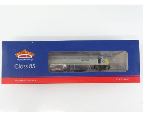 A BACHMANN 31-676K Class 85 electric locomotive in Railfreight Distribution triple grey livery 'Doncaster Plant 150' - limite