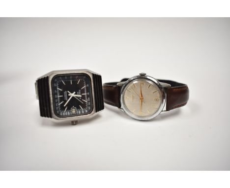 A gentleman's Tissot F1 Seastar quartz wristwatch produced 1978, and Tissot manual wind (2)