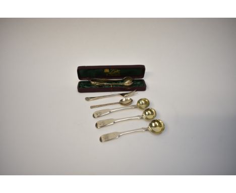 A pair of George III William Eley I, William Fearn &amp; William Chawner silver mustard spoons, London 1811, similar example,