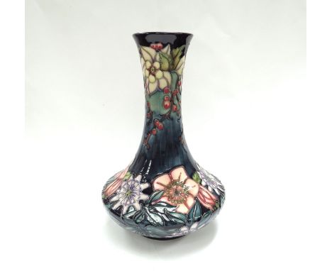 A Moorcroft Centenary Carousel pattern large vase designed by Rachel Bishop, numbered 63, 29cm tall, boxed