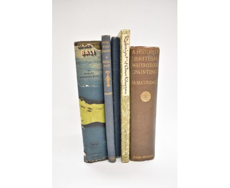 Five volumes including Island of Bali by Miguel Covarrubias, published 1937.  Two volumes More than Shadows a biography of W.
