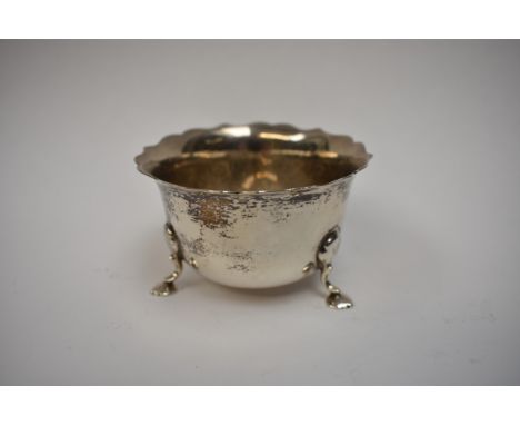 A silver sugar bowl by Goldsmiths &amp; Silversmiths 1932, 9cm diameter.  108g