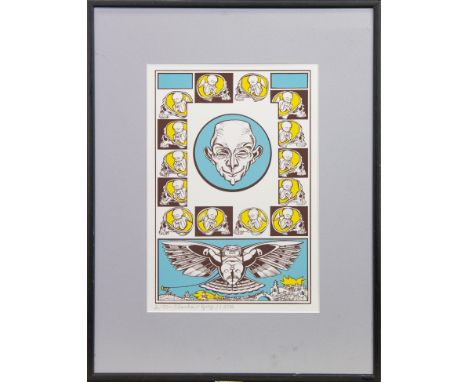 * ALASDAIR GRAY (SCOTTISH 1934 - 2019),FROM AN EASTERN EMPIREsilkscreen print, signed, numbered 2/90 and dated 1.1.2006 in pe